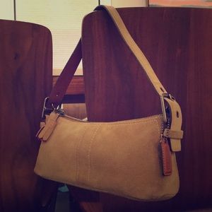 Coach Hampton Suede Demi Tassel Bag